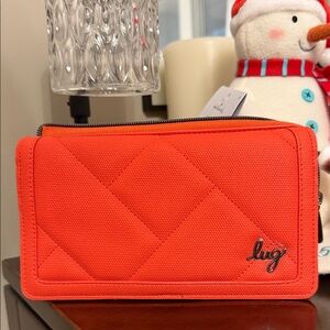 Lug Surrey matte luxe Wallet Papaya NWOT